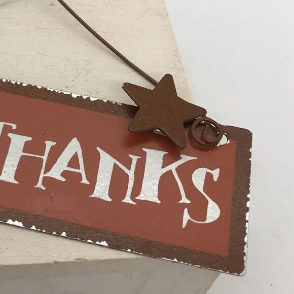 Thanksgiving Ornament Home Motivational Sign New - Picture 11 of 12